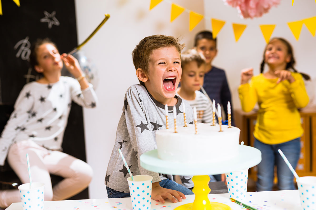 Kids Celebrating Birthday