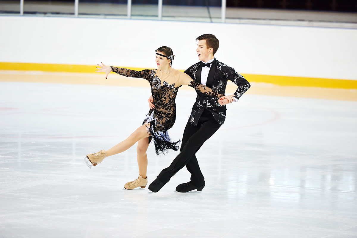 Two Well Dressed Figure Skaters